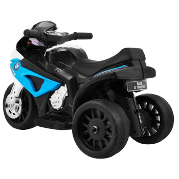 Motor BMW S1000 RR Mini na akumulator dla dzieci Niebieski + 3 koła + Dźwięki + LED